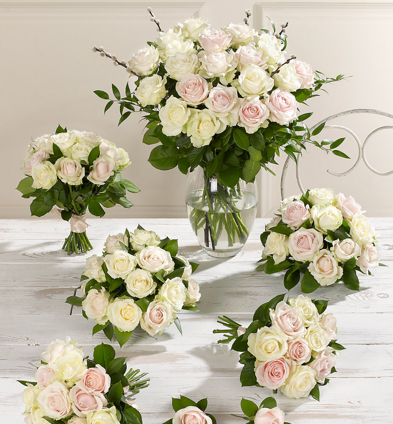 Pink & White Luxury Rose Wedding Collection
