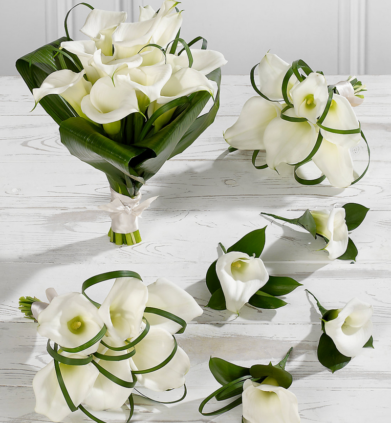 White Calla Lily Wedding Collection